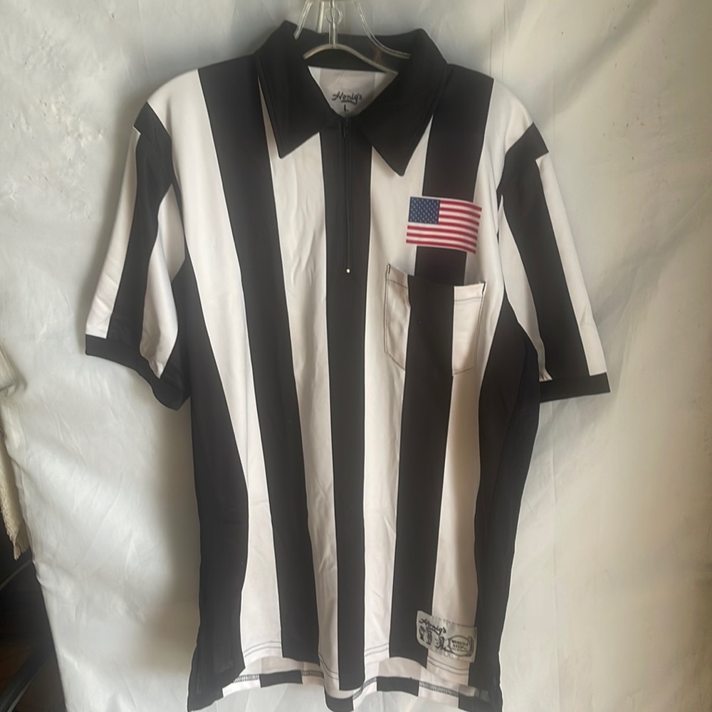 Honig’s 2 1/4” Football Officials Shirt sz Large